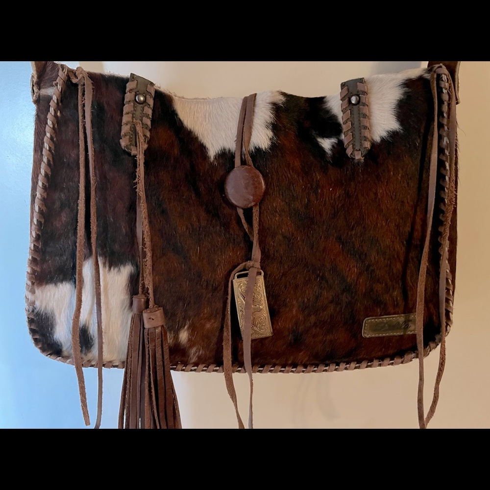 Delila Leather Cowhide Crossbody